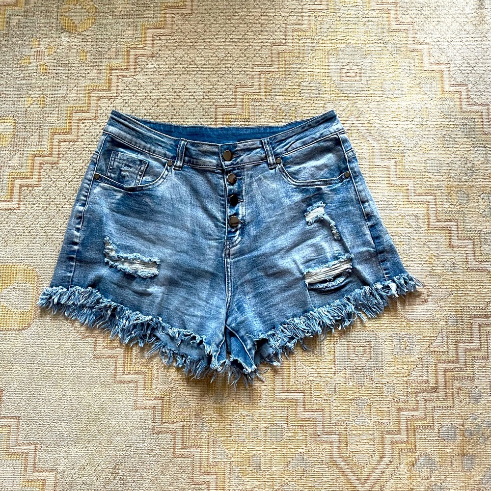 High Waisted Jean Shorts